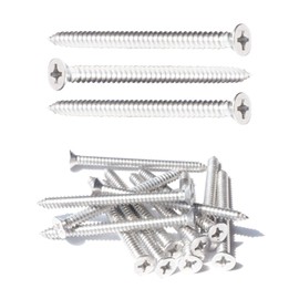 IMScrews 15pcs #12 x 3 (75mm) Stainless Flat Head Phillips Wood Screws 18-8 (304) Stainless Steel Countersunk Self Tapping Screws