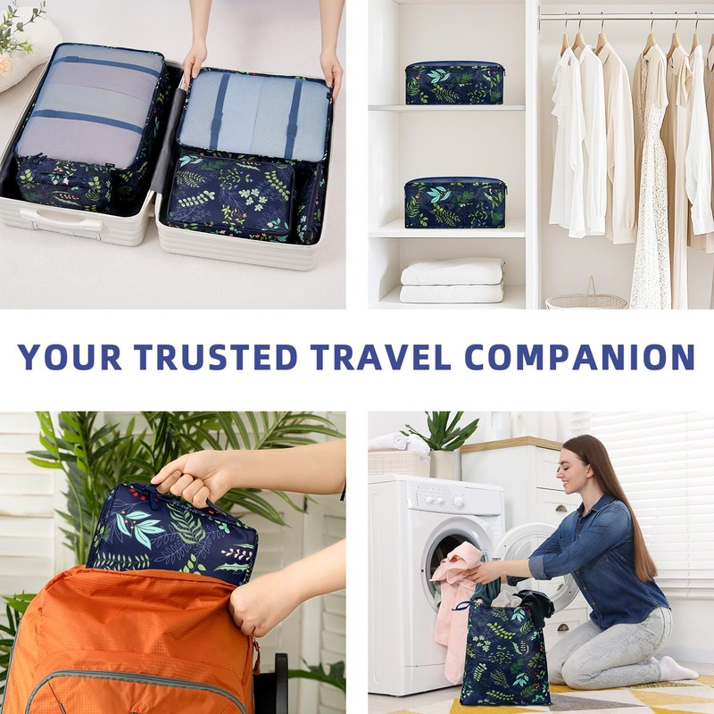 BAGAIL Packing Cubes for Suitcase 8 Set, Lightweight Luggage Packing
