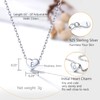 Womens Necklace Silver Necklaces Short Chain Initial Q Letter Heart