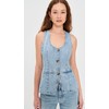 Madewell Women's Denim Scoop Neck Vest in Edmonson Wash, Edmonson