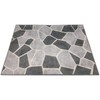 Rustic Stone Geometric Design Area Rug Anti Fatigue, Hallway Runner,