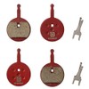 Dymoece 2 Sets Organic Resin Bicycle Disc Brake Pads for