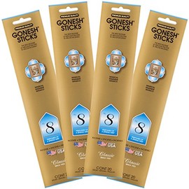 Gonesh Collection #8 – 4 Packs-Classic Incense, 4 Piece