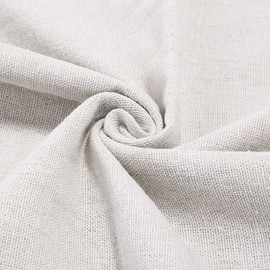 4 Pieces Natural Linen Needlework Fabric,Making Garment Ctaft,20 Inch Linen Fabraic for Upholstery Flower Pot Decoration and Tablecloth,White (4 Pieces)