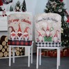 Set of 4 Christmas Chair Covers, Christmas Decoration for Kitchen,