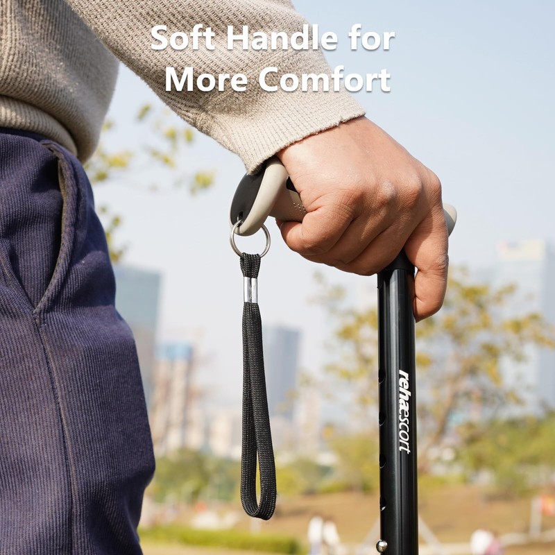 RehaEscort Walking Cane, Folding, Adjustable, Lightweight, Walking Canes for Men