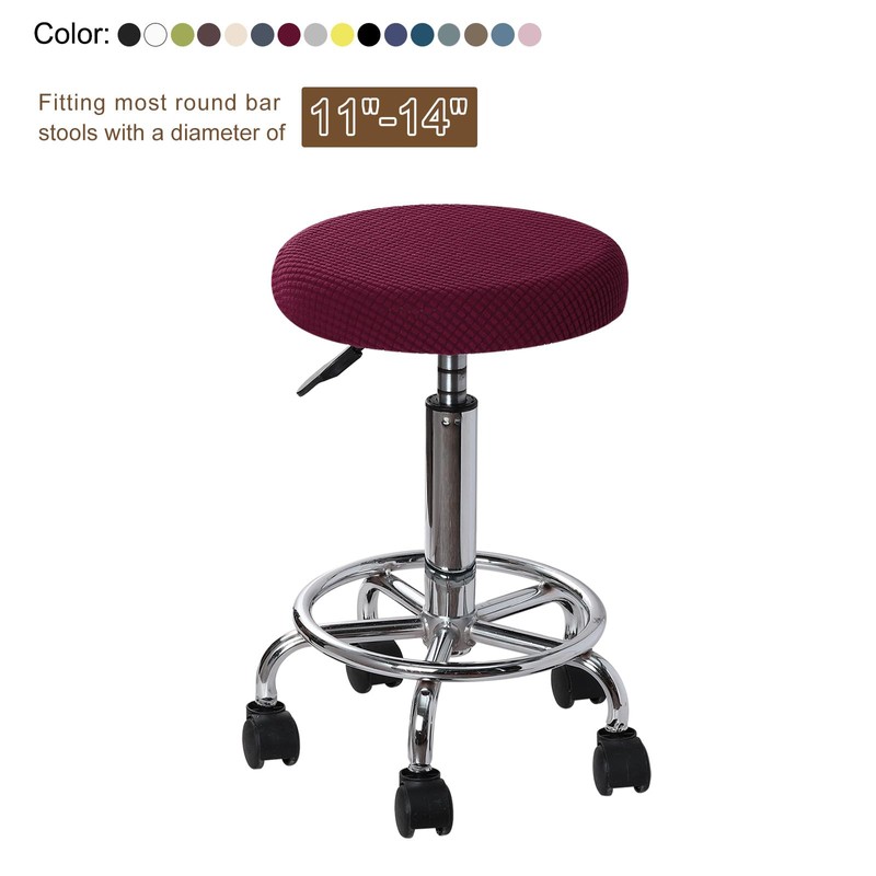 QUARKZMAN Round Stool Covers, Pack of 2, Round Bar Stool