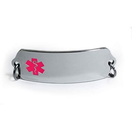 Allergic to Eggs Medical ID Alert Tag with Embossed Emblem from Stainless Steel.
