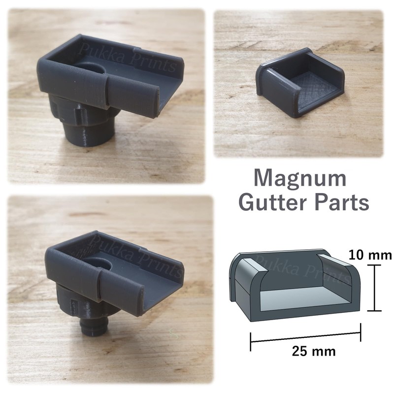 Greenhouse Gutter Outlet & Blank End Kit fits 25 x