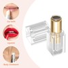 CALLARON Lipstick Tube Transparent Refill Container Plastic Rotating Lipstick Refill