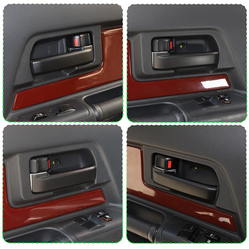 LLKUANG Interior Door Handle Protector Trim Cover for Toyota FJ
