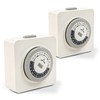 BLACK+DECKER Light Timers, Indoor, Programmable, 2 Pack, with 2 Grounded