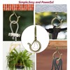 Ceiling Hooks for Hanging Plants String Lights Outdoor, Stainless Steel