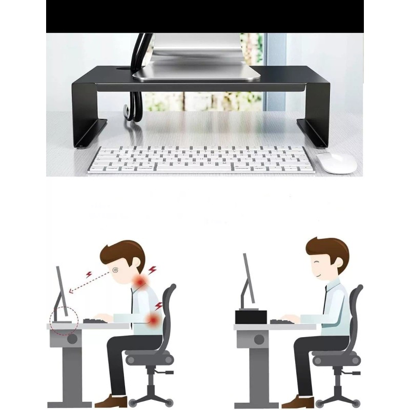 ARGENMEX Base Eleva Monitor Pc-notebook, Soporte Escritorio Estante