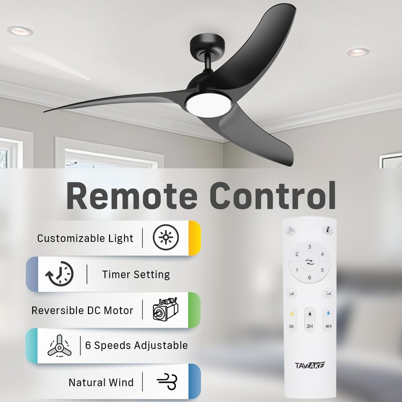 Ceiling Fan Remote Control Replacement for TAVZAKE 42 inch Ceiling