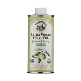 La Tourangelle, Organic Extra Virgin Olive Oil, Cold-Pressed, Smooth & Fruity, Early Harvest for High Antioxidants From Spain, 25.4 Fl Oz