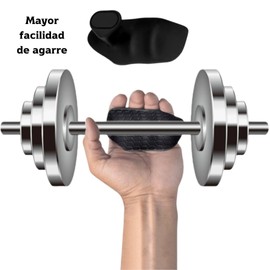 Guantes para Levantamiento de Pesas para Hombres y Mujeres:Puños Antideslizantes de Goma para Entrenamiento y Ejercicio en el Gimnasio,Calistenia,Pull-Ups - Incluye Mini Mochila para Guardado (Negro)