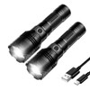 E-SHIDAI Rechargeable Flashlight, Tactical Flashlights 12000 High Lumens, USB C