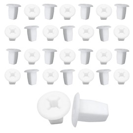 Mean Mug Auto 81514-19720A 30x Screw Grommet #8 Screw Size Replaces OEM 90661-SC7-0030, 90189-06042, 01651-00481 - Compatible with Honda, Toyota, Nissan, Mazda and Mitsubishi