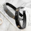 (2 types) Burnaby Unique Gold Pendant Hairband Warm Gray /