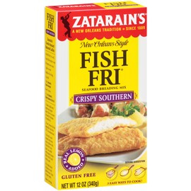 Zatarain's Crispy Southern Fish Fri Seafood Breading Mix, 12 oz (Pack of 8)