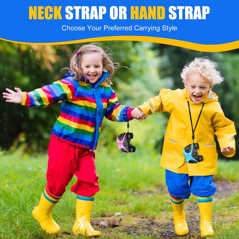 LET'S GO! Binoculars for Kids Boys, Outdoor Toys for 3-9