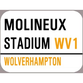 EpochSign New Metal Street Sign Wolverhampton Metal Street Sign Molineux 8x12 inches