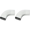 AMERIMAX HOME PRODUCTS 33065 2x3 Galvanized B Elbow, White Pack