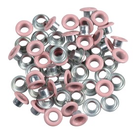 pson 100 Sets 5mm ID Round Metal Eyelets Grommets, Pink Metal Scrapbooking Eyelets Washers Leather Craft Accessories for DIY, Shoes, Clothes, Crafts, Bags