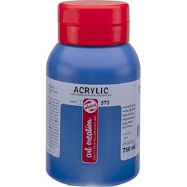 Royal Talens Acrylic Paint in Pot - Phthalo Blue