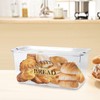 Gzsekken Plastic Bread Container,Bread Bins for Kitchen Airtight Bread Box