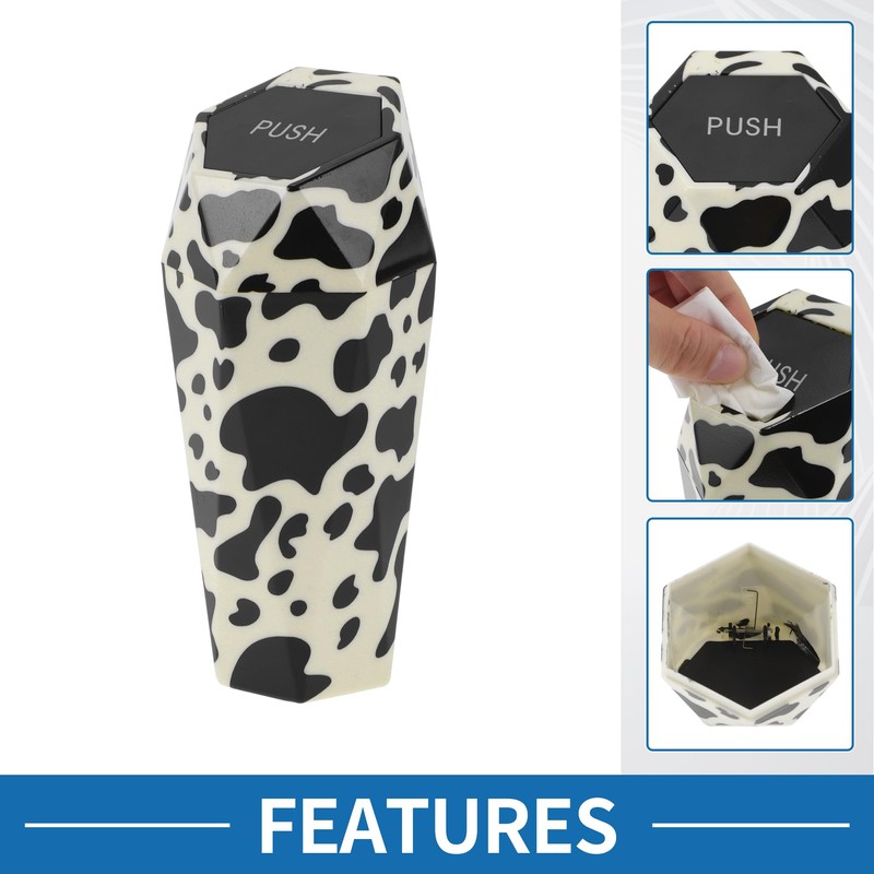 A ABSOPRO Car Trash Can Portable 3.5" Width 7.9" Height