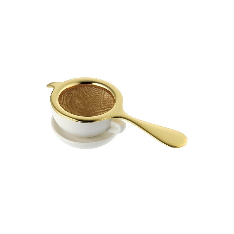 CASUAL PRODUCT 510649 DULE TEA Strainer, Por, Gold