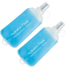 AXEN 250ML Soft Flask, TPU Foldable Running Hydration Flask, Soft Collapsible Water Bottle for Hydration Pack Cycling Marathon Running Hiking