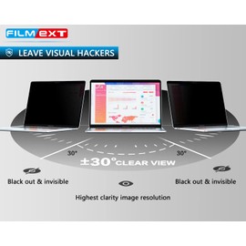 FILMEXT Privacy Screen Macbook Air 15.3 Inch M2 Chip 2023 Model A2941, Removable Anti Blue Light Glare Filter Privacy Screen Protector Filter for Mac Air 15In Laptop