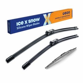 ICEXSNOW® Silicone Windshield Wiper Blades Replacement for 2021-2024 GMC Yukon (Pack of 3) Automotive Replacement Windshield Wiper Blades,OEM Original Replacement 22+22+12"(12-1)