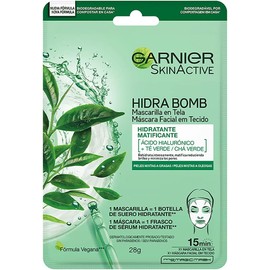 Garnier Skin Active Garnier skin active hidra bomb mascarilla facial en tela hidratante matificante + skin active hidra bomb mascarilla facial en tela hidratante revitalizante