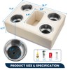 marinexplore 4 Cups Pontoon Cup Holder,Boat Seat Cup Holder,Sofa Organizer,Portable