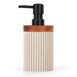 Soap Dispenser, Refillable Liquid Hand Soap Dispenser for Bathroom, Kitchen Soap Dispenser 300ml/10oz (Beige) 1pcs