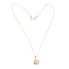 Pendant Necklace 925 Silver Sunflower Shape Gold Exquisite Shiny Elegant