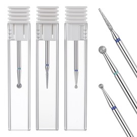 3 PCS Cuticle Bit for Nail Drill Set, Cuticle Nail Drill Bit for Electric Nails File Machine, Manicure Pedicure Tool for Home Salon