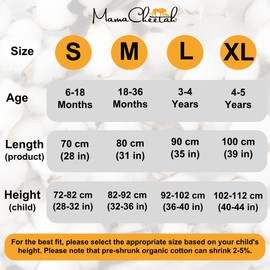 Mama Cheetah Toddler Sleep Sack with Feet 2T, 0.5 TOG Organic Cotton Baby Wearable Blankets with Legs, Baby Sleeping Bag for Walkers, Early Walker Medium