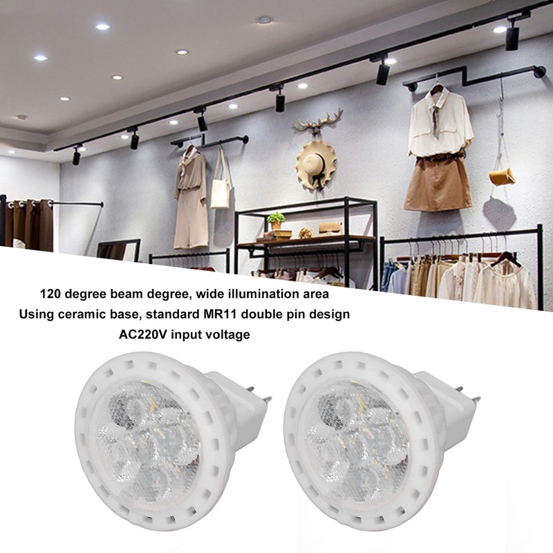 6Pcs MR11 LED Light Bulb 4W GU4 Dual Pin Bulb