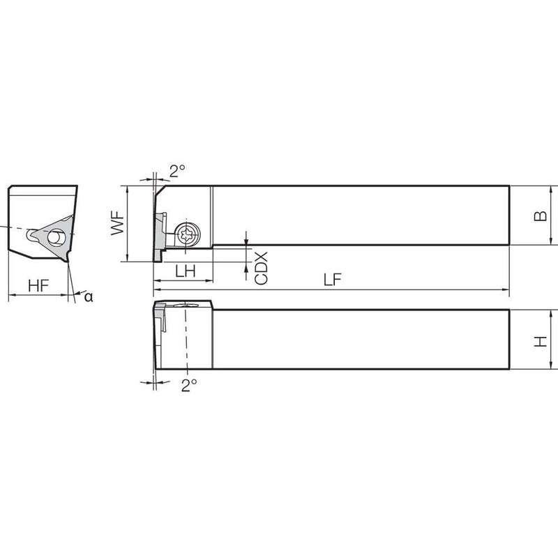 Kyocera KGBASL2020K-16 Grooving Holder (THC08181), Pack of 1