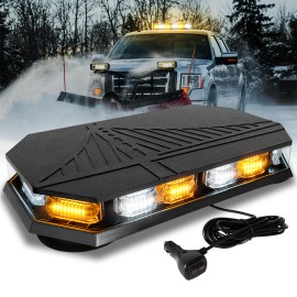 16.5 Inch Emergency Beacon 56 LED Roof Top Strobe Light Magnetic Warning Caution Lights BarLight Color: AMBER