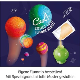 KOSMOS 657765 Flummi-Planeten, Bunte Flummis selbst herstellen, Coole Farbmuster selber Mixen, Experimentierset für Kinder ab 8 Jahre, Mitbringexperiment, Aktivität für Kindergeburtstag