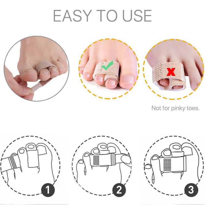 Hammer Toe Straightener, Hammer Toe Splints, Toe Cushioned Bandages for