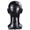Ba Sha PVC Mannequin Head Black Male Manikin Dummy Stand