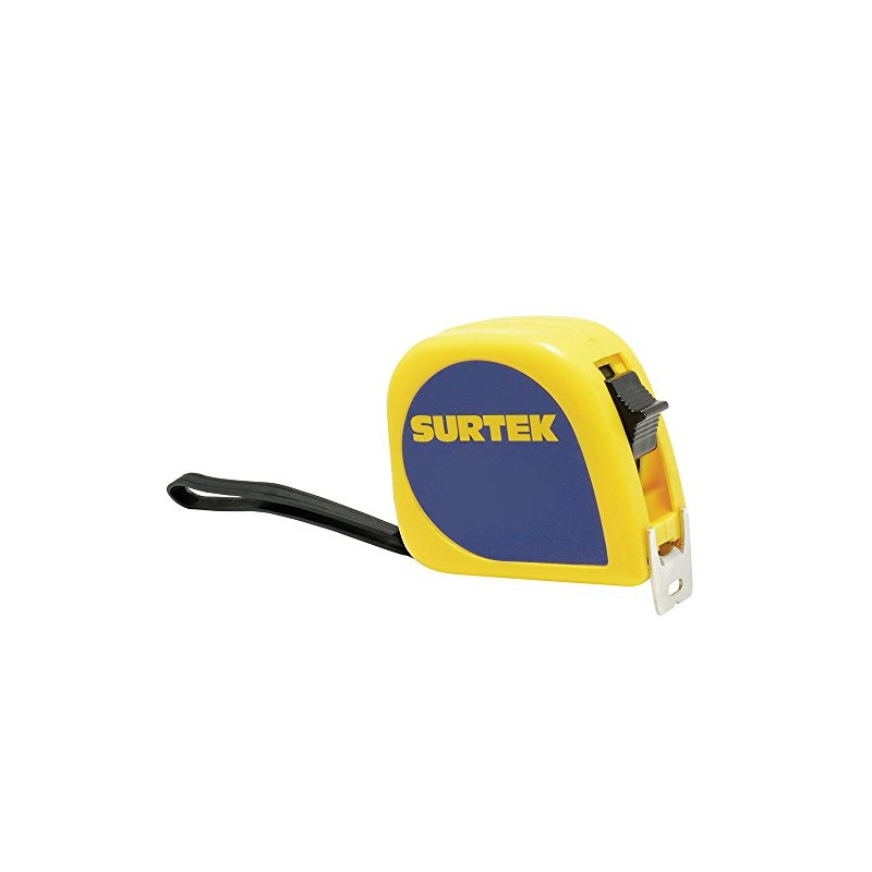 Surtek B122072 Flexómetro con carcasa de plástico invencible 8 m