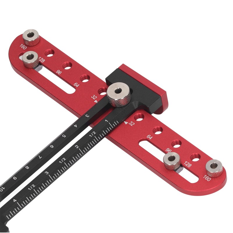 Handle Hole Drill Guide 4mm Cabinet Handle Jig Aluminum Alloy